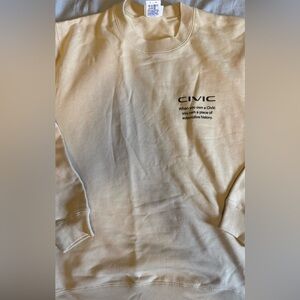 Civic Crewneck Sweatshirt - Cream